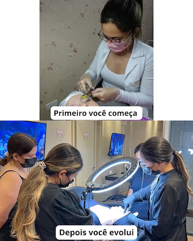 Antes e depois de um design de sobrancelhas profissional